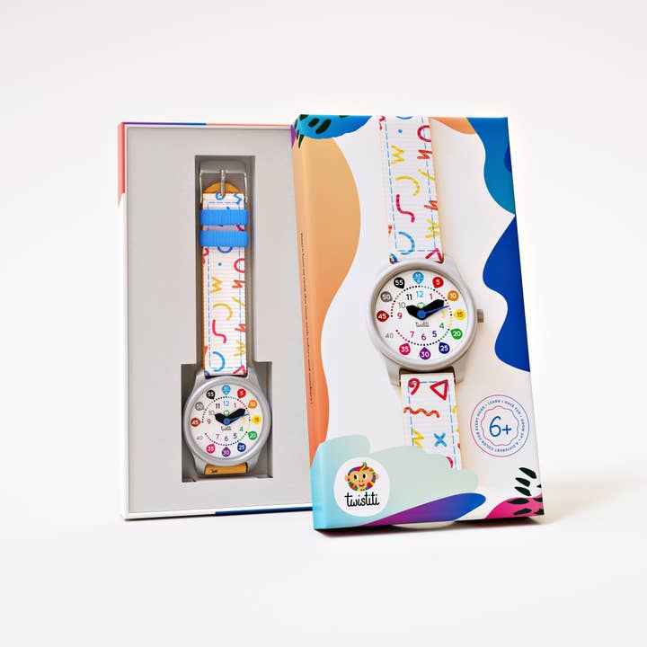 Twistiti - Vente Montre – enfant - Montre Twistiti Number - Bracelet Outline - enfants de 6 ans et plus