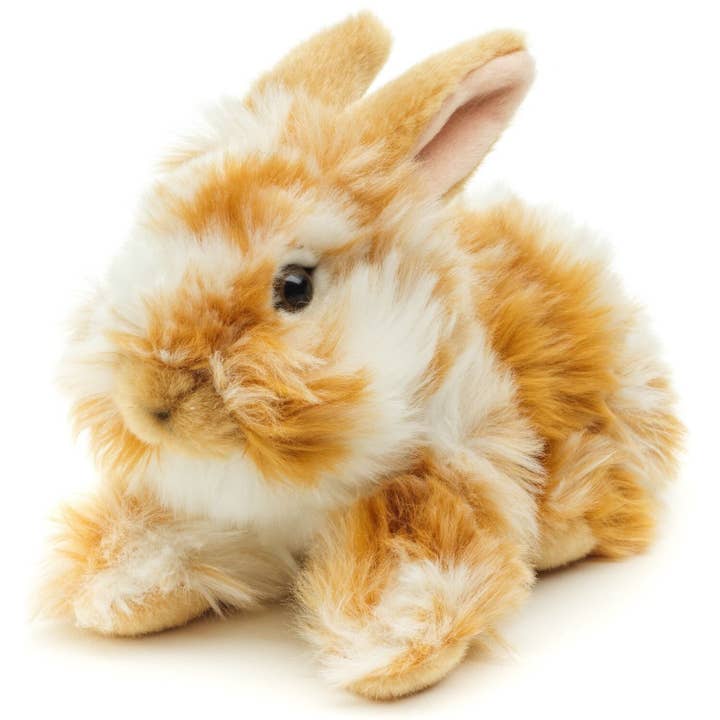Uni Toys - Venta al por mayor Peluche - Niños y bebés - Conejo cabeza de león, acuéstate. (dorado) - 23 cm - peluche