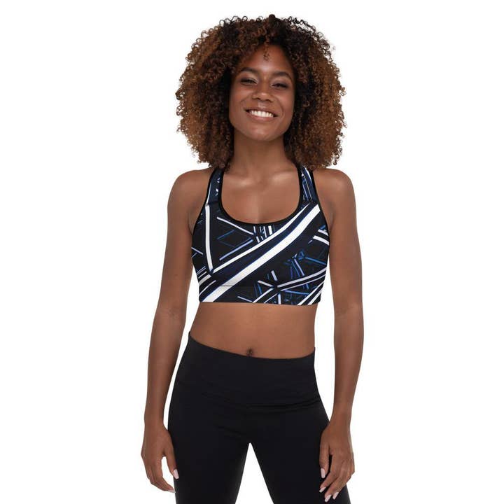 Midnight Padded Sports Bra for wholesale by HAVAH