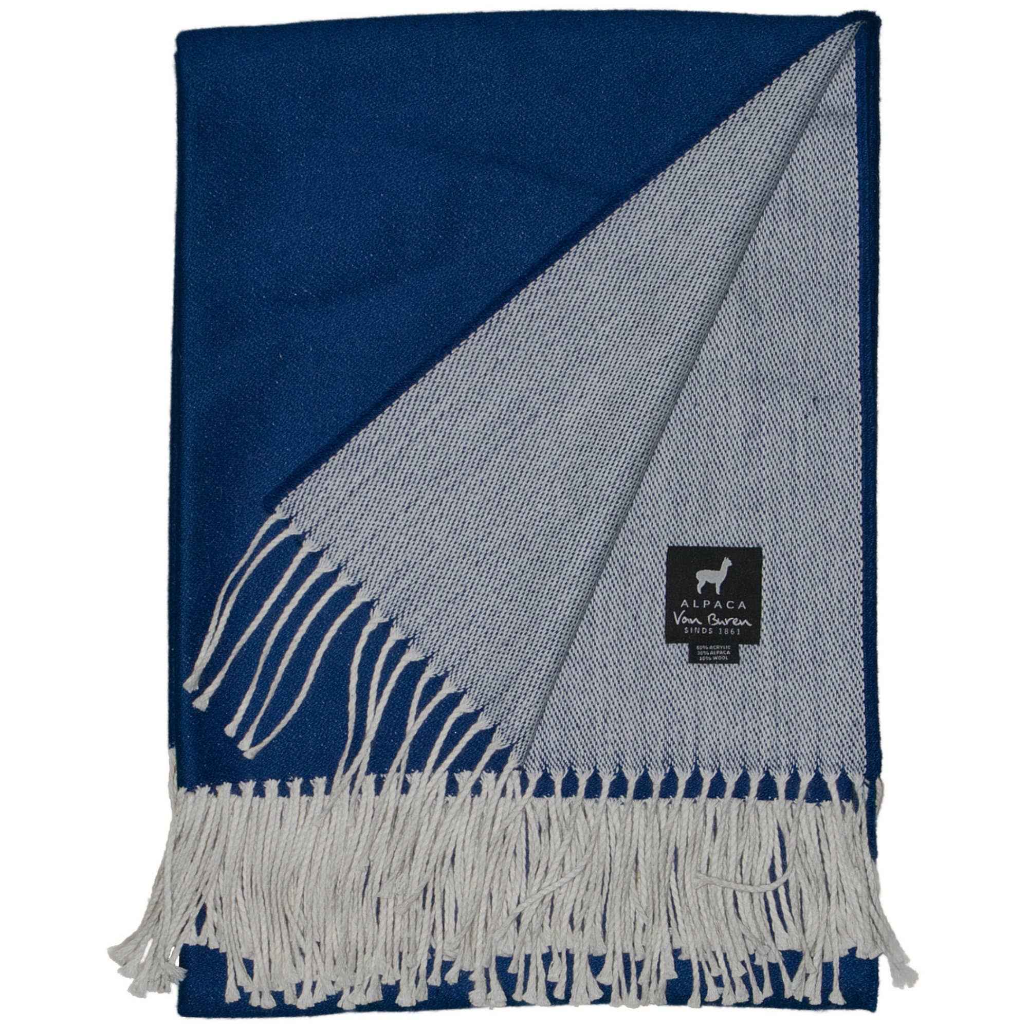 Van Buren – wholesale Throw blanket – Alpaca wool plaid light - 175x135cm | Spring4