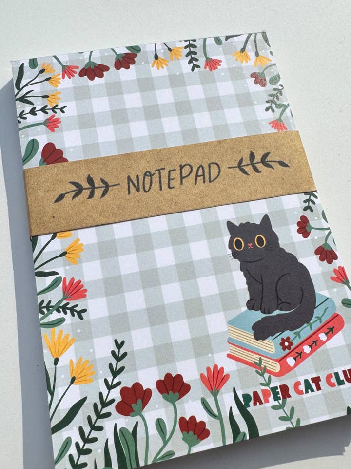 Cozy Nook Cat A6 notepad for wholesale by Paper Cat Club