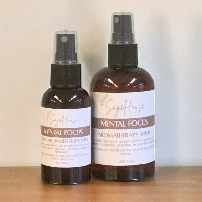 Mental Focus Aromatherapy Spray for wholesale by SageHouse Bath & Body