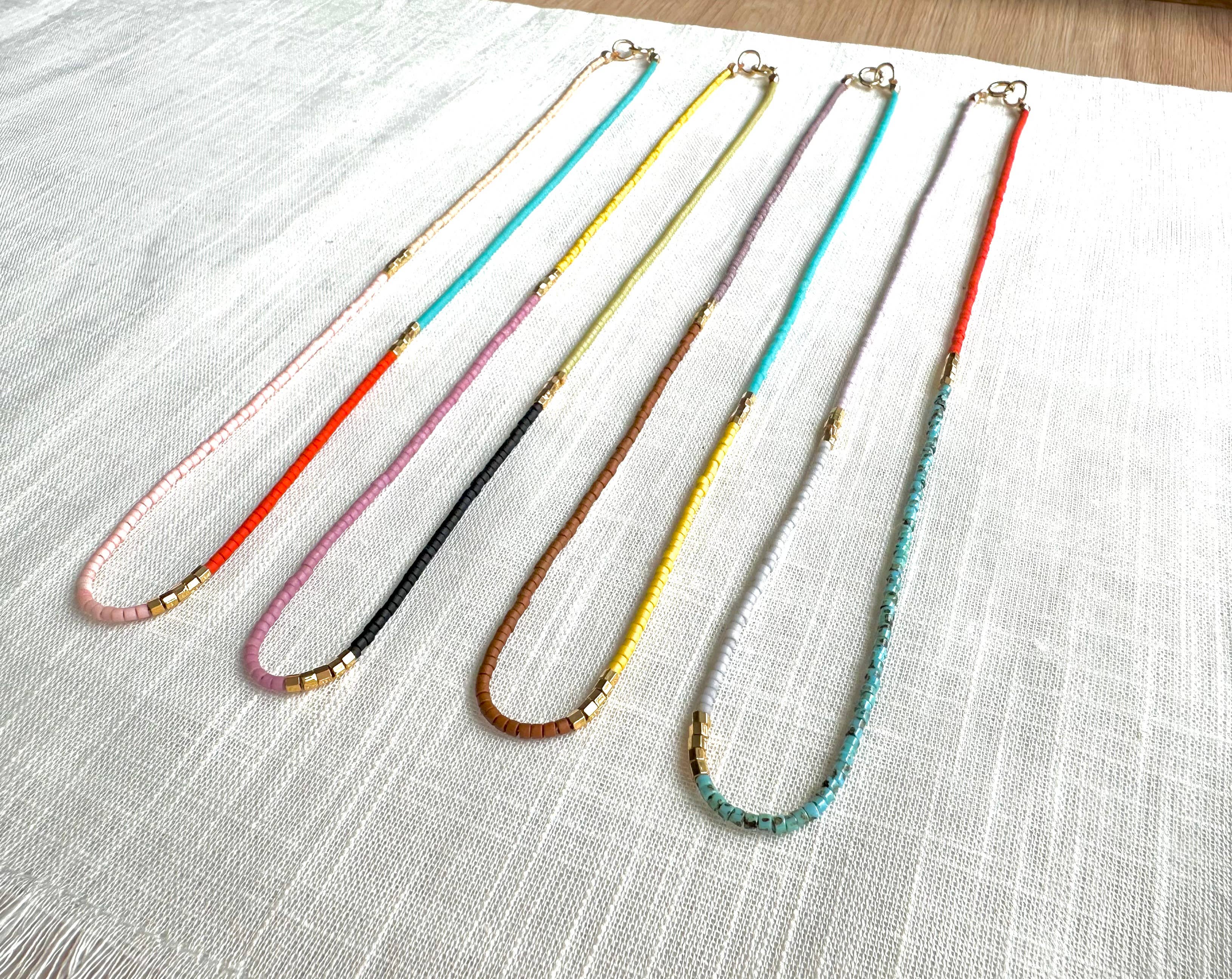 Ocean Breakup - Wholesale Beaded/Pearl Necklace - Cassis Beaded Necklace8
