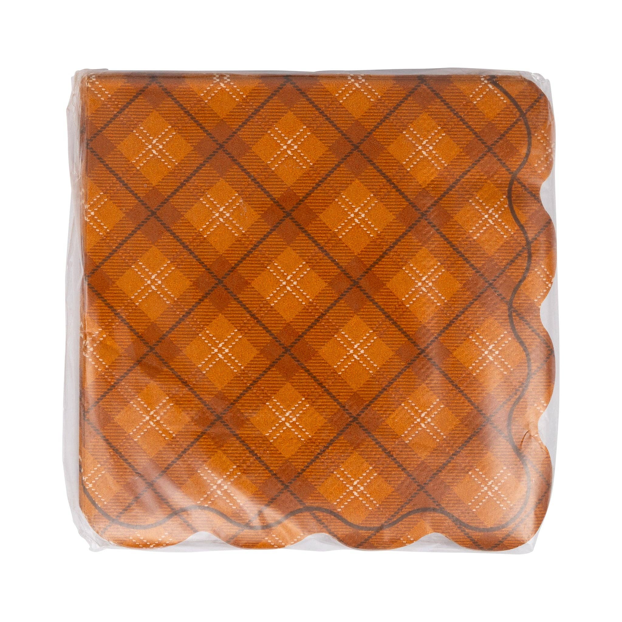 My Mind’s Eye - Wholesale Disposable Napkin - PLNP1380 - Dark Plaid Cocktail Napkin1