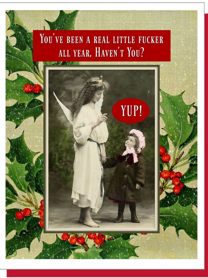 Little Fucker - Weihnachts-Grußkarte für den Großhandel von Ümlaut Brooklyn