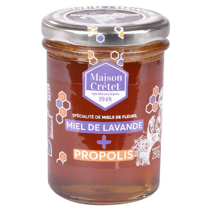 Mel de lavanda marítima e própolis 250g por atacado de Maison CRÉTET