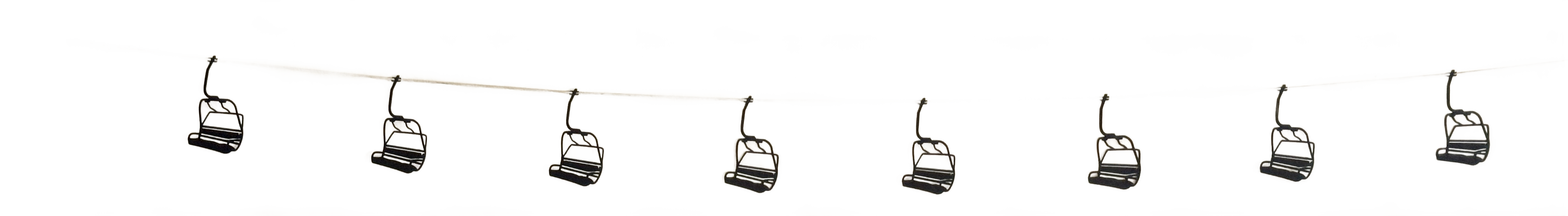 The Creative Garland Company - Vente Fanion/guirlande - La guirlande du mini-télésiège0