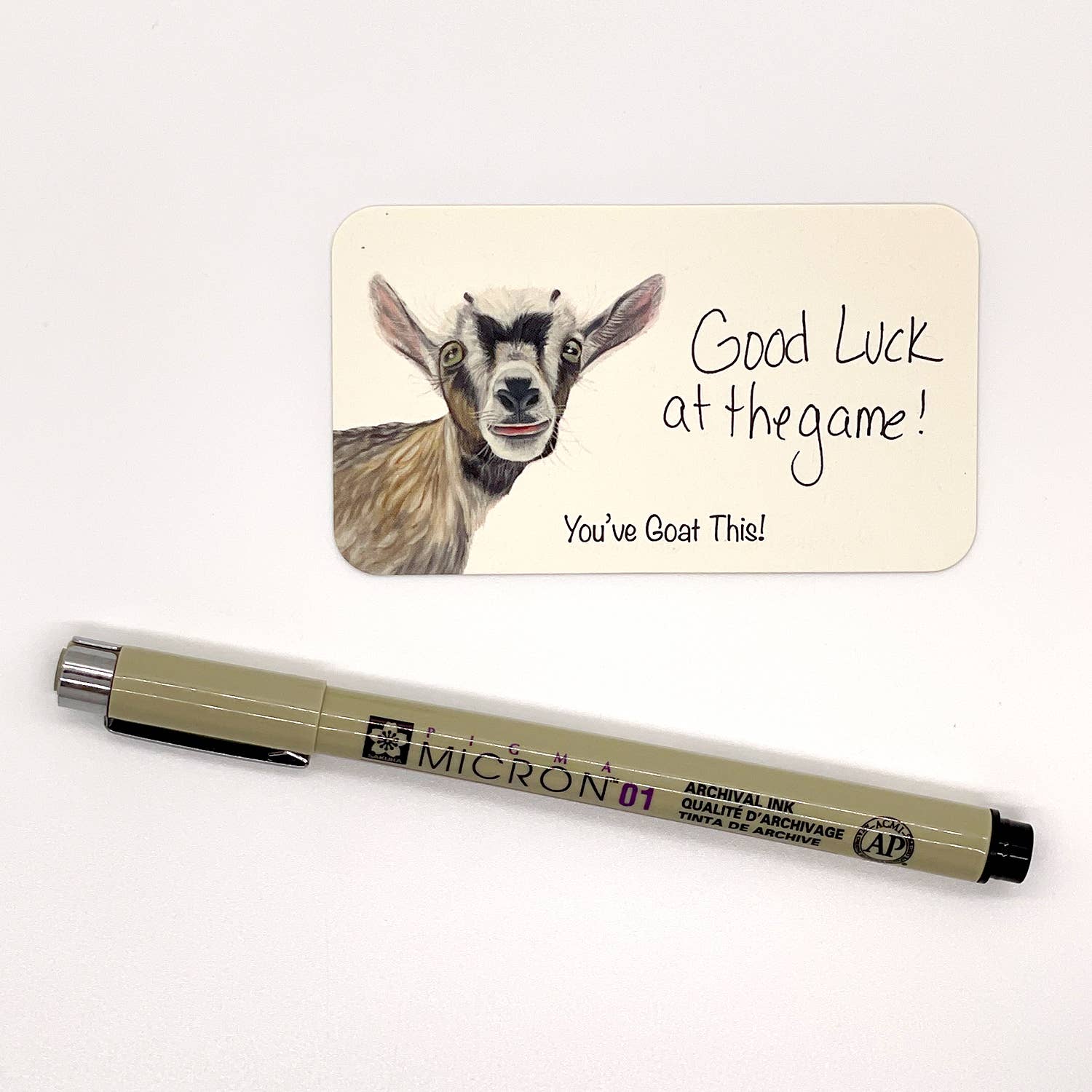 Woollybear Travels - Wholesale Stationery/Notecard Set - Pawsitive Notes- Baby Goat (Lunch Box Notes)1