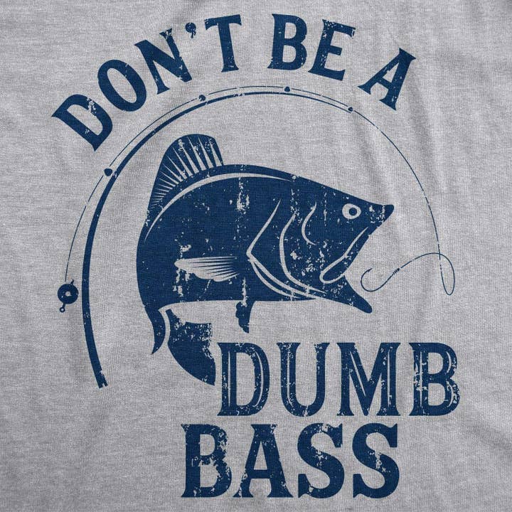 Gris chiné clair Ne sois pas un idiot de poisson T-shirt de pêche amusant Graphique de pêche en vente sur Faire