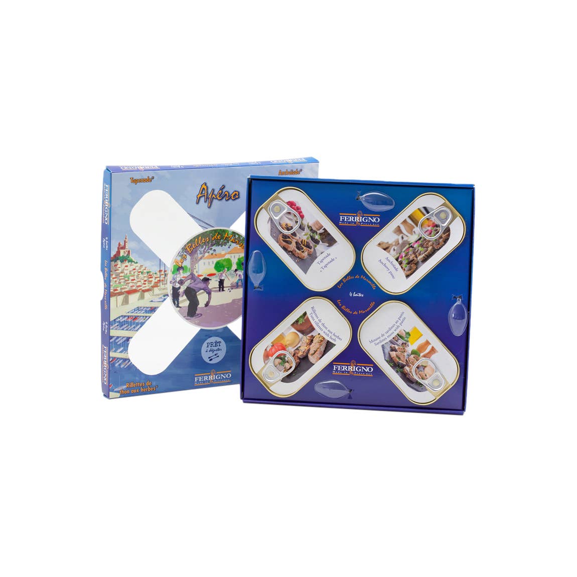 FERRIGNO – Großhandel Fischkonserven – Appetizer-Box mit 4 Aufstrichen2