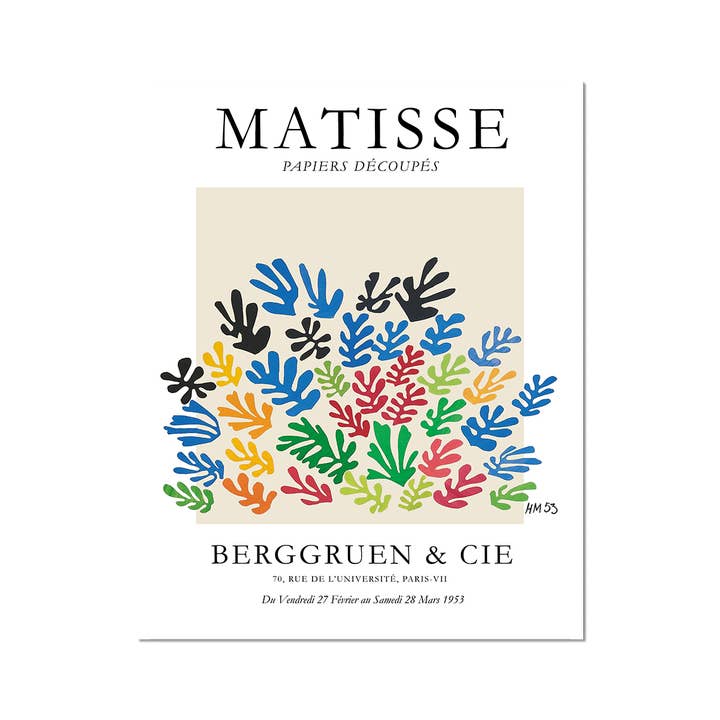 Bagged & Backed Matisse Papier Art Print for wholesale by Cynefn