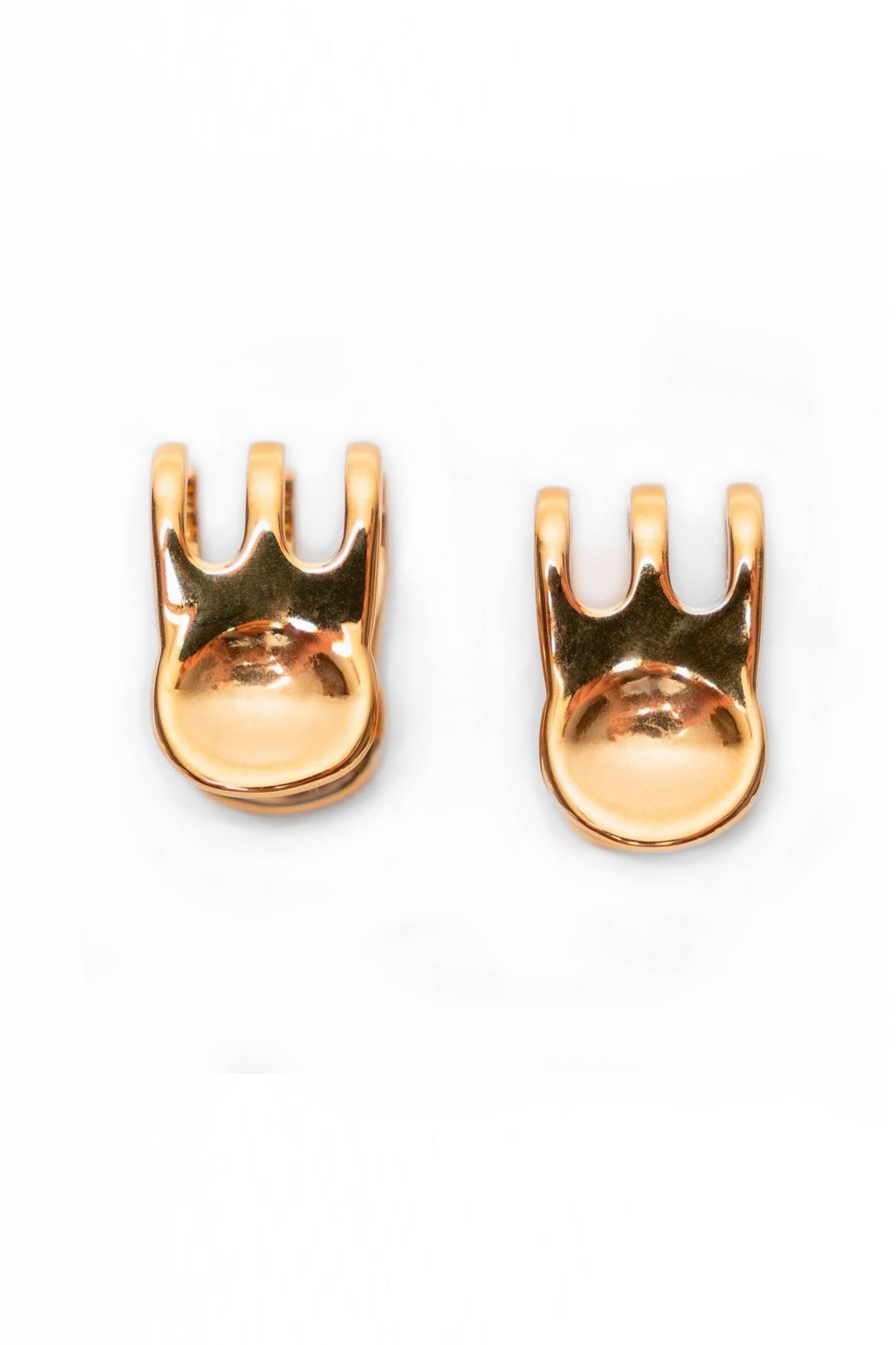 Coco Clem - Wholesale Hoop Earrings - Mini Claw Clip Hoops in 18K Gold Plated Stainless Steel1