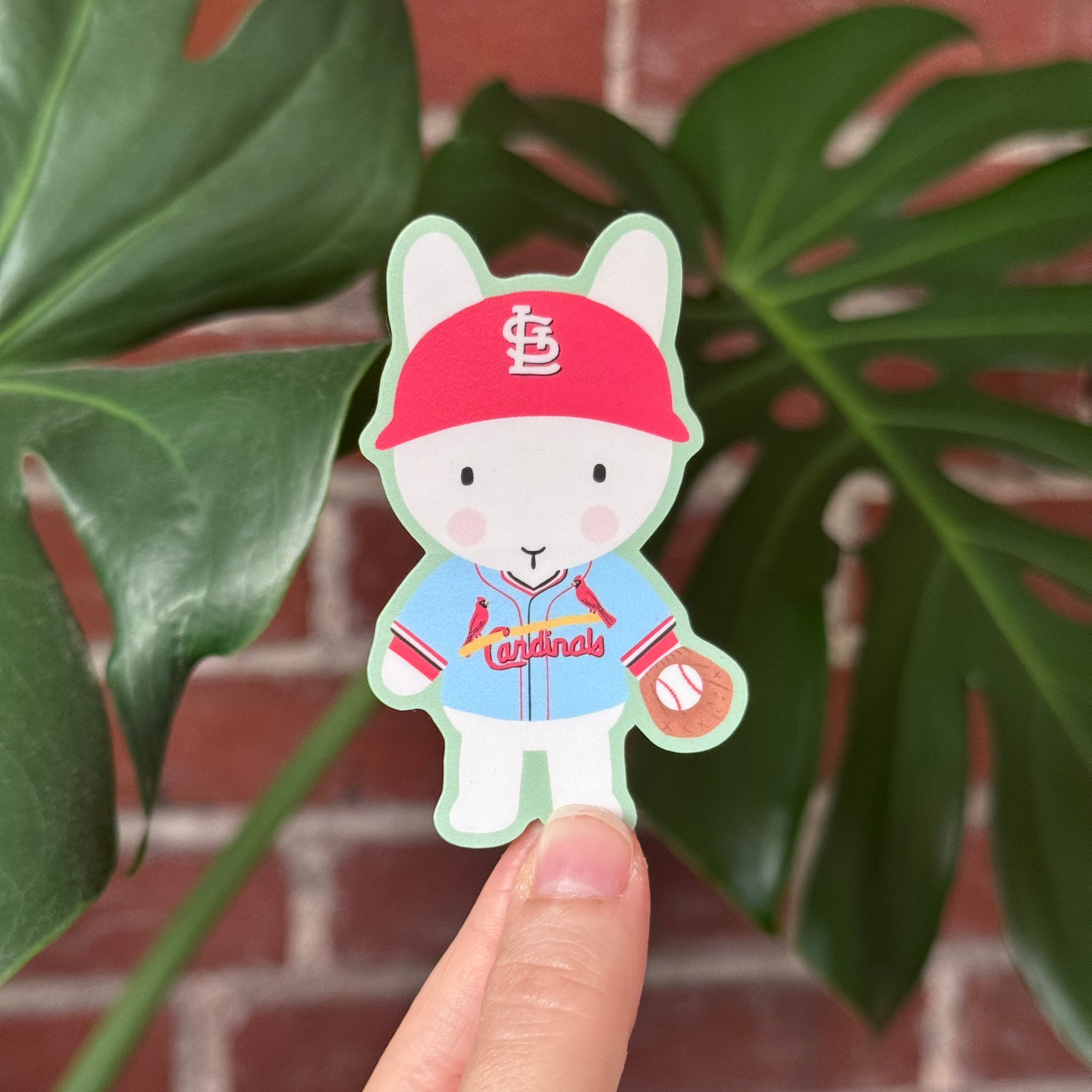 Clem & Co. - Wholesale Sticker - Saint Louis Cardinals Baseball Clem the Bun Sticker1