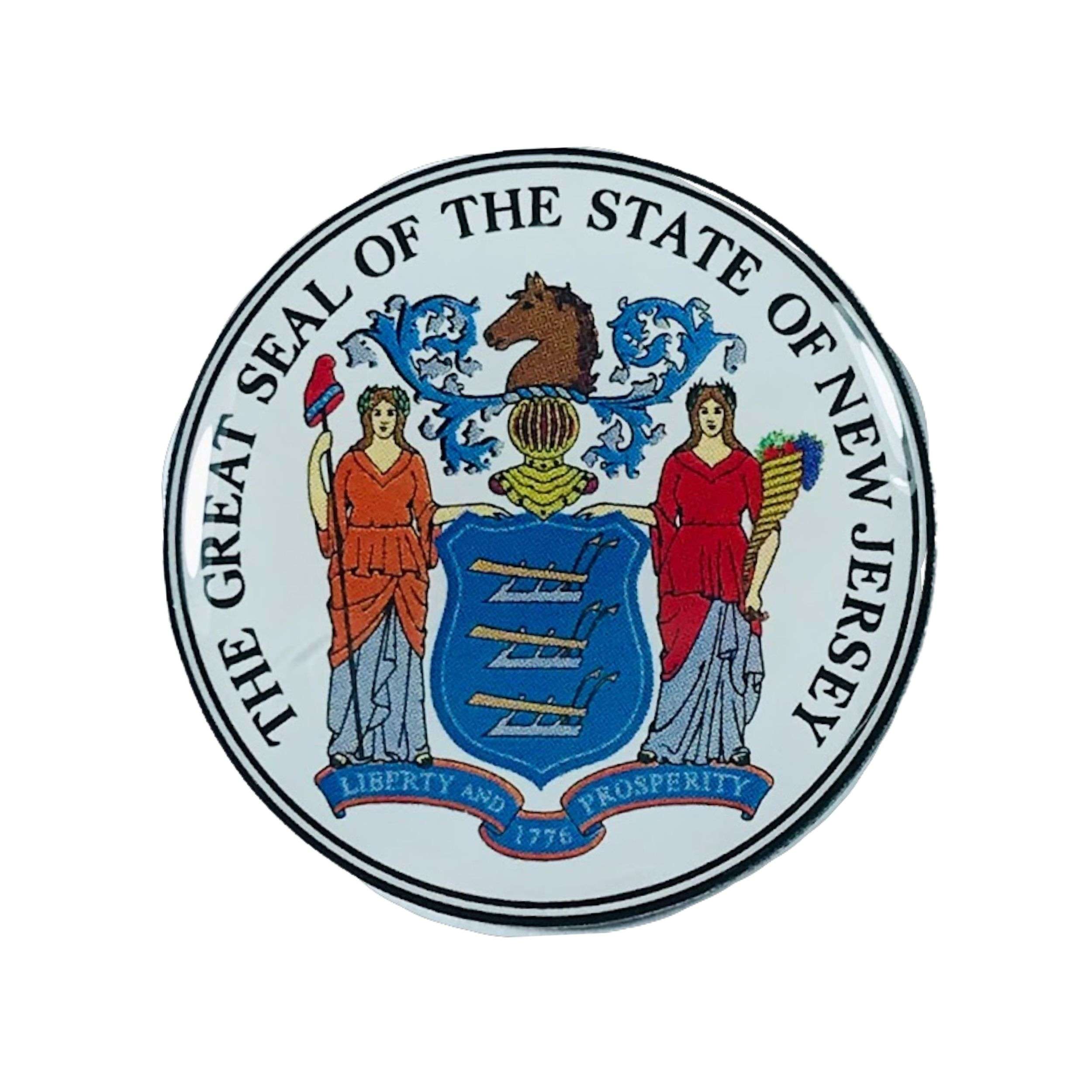 Astur Pins - Wholesale Lapel Pin/Button - Pin - State Seal of New Jersey - USA