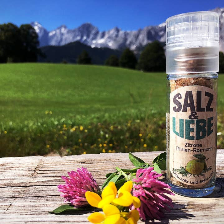 Salz & Liebe – Großhandel Salz – BIO Zitrone Pinien-Rosmarin Salz 25g