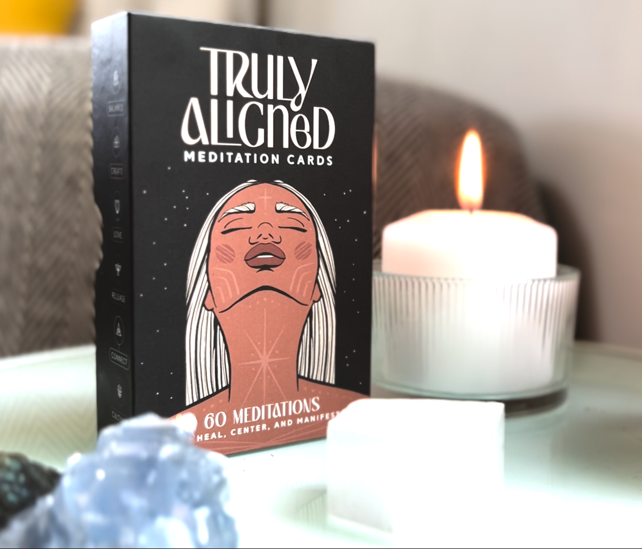 PresentCard™ - Wholesale Tarot Cards - Truly Aligned Meditation Cards | 60 Meditations6