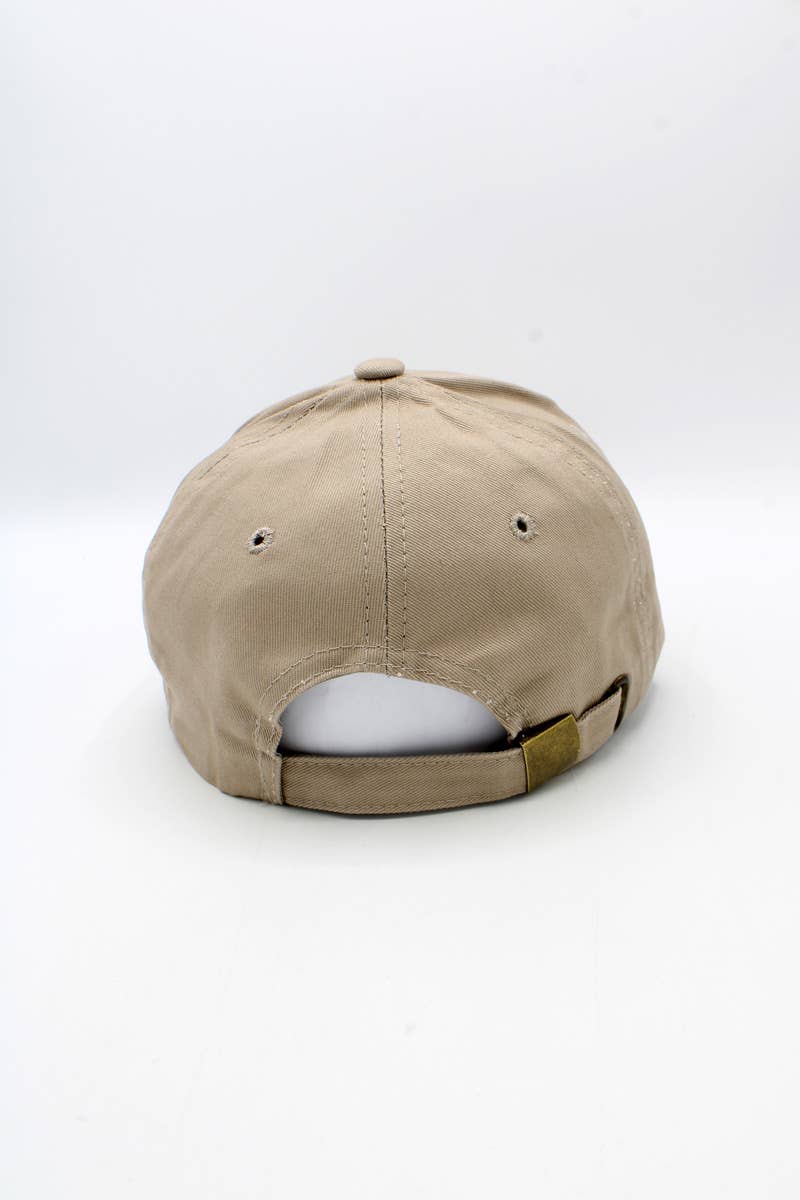 Hologramme Paris - Wholesale Baseball Cap - Unisex - Classic plain cap with gold metal buckle1