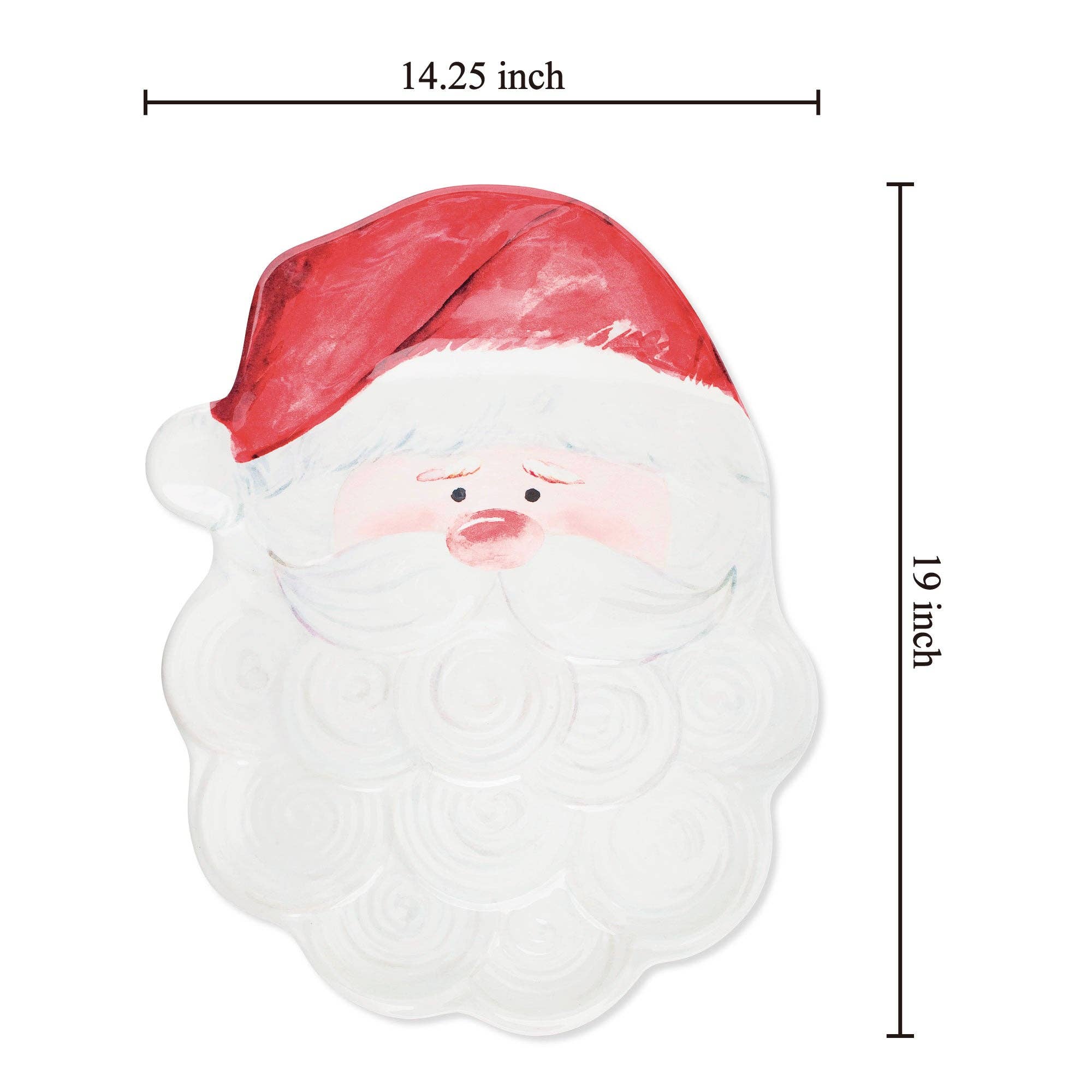 Supreme Housewares - Wholesale Platter - Santa Claus 19 Inch Melamine Serving Platter1