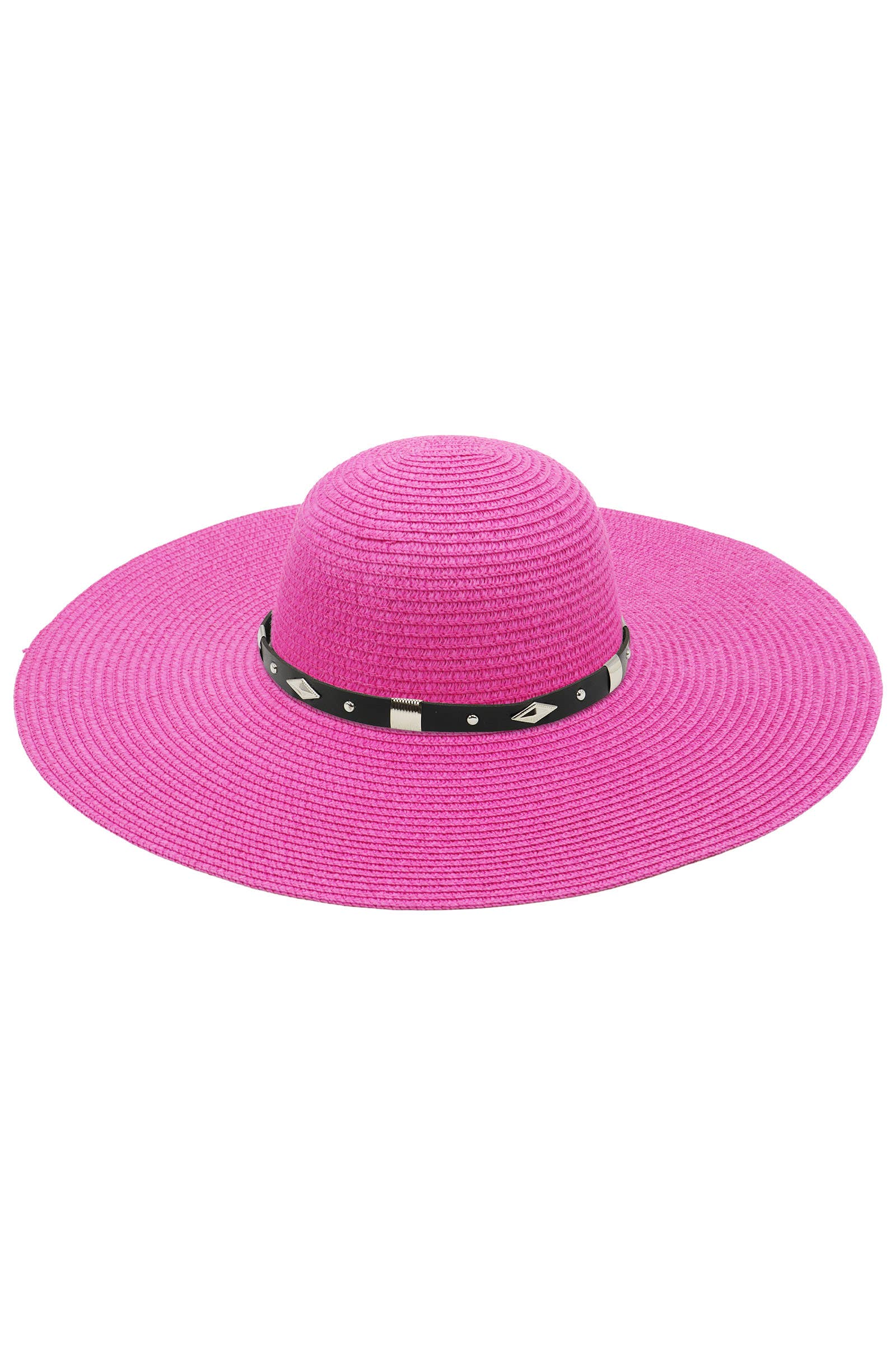 Cap Zone – wholesale Stråhatt – Dam – Diamant Concho Bälte Floppy Stråsolhatt4