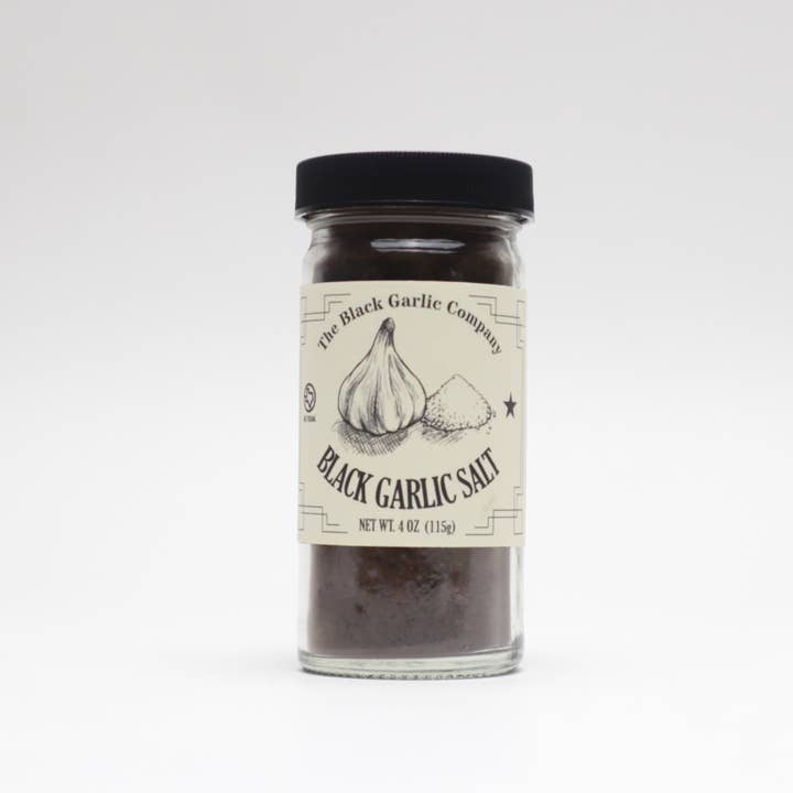 The Black Garlic Company - Wholesale Salt - Black Garlic Salt 4 oz Jar