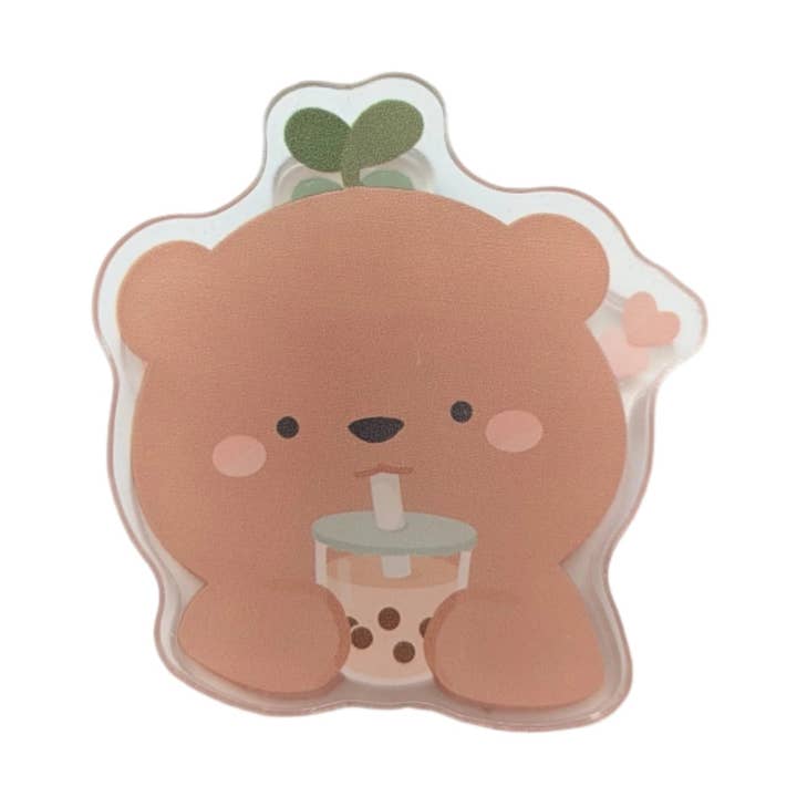 Sprout Acrylic Clip for wholesale by Naptime Doodler