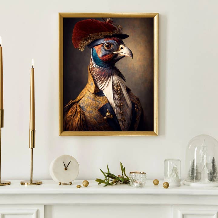 Fashionista Pheasant Print for wholesale by Suave Art Prints