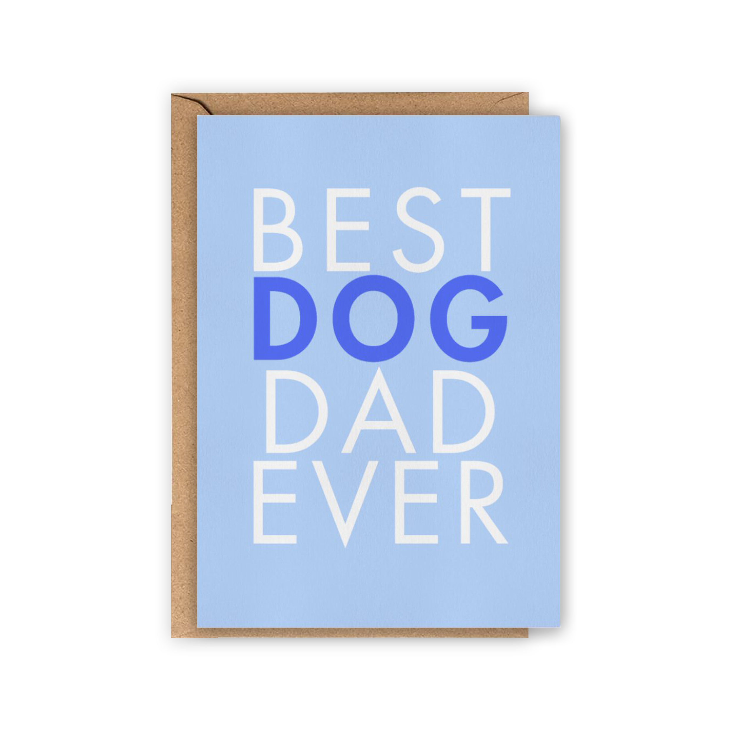 LOLLYPOPARTSTUDIO – Engroshandel Hverdagshilsen kort – Kort « Bedste Hundefar Nogensinde »0