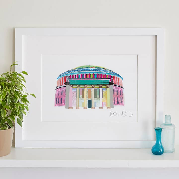 Manchester Library Print, Office Decor for wholesale by I Drew This