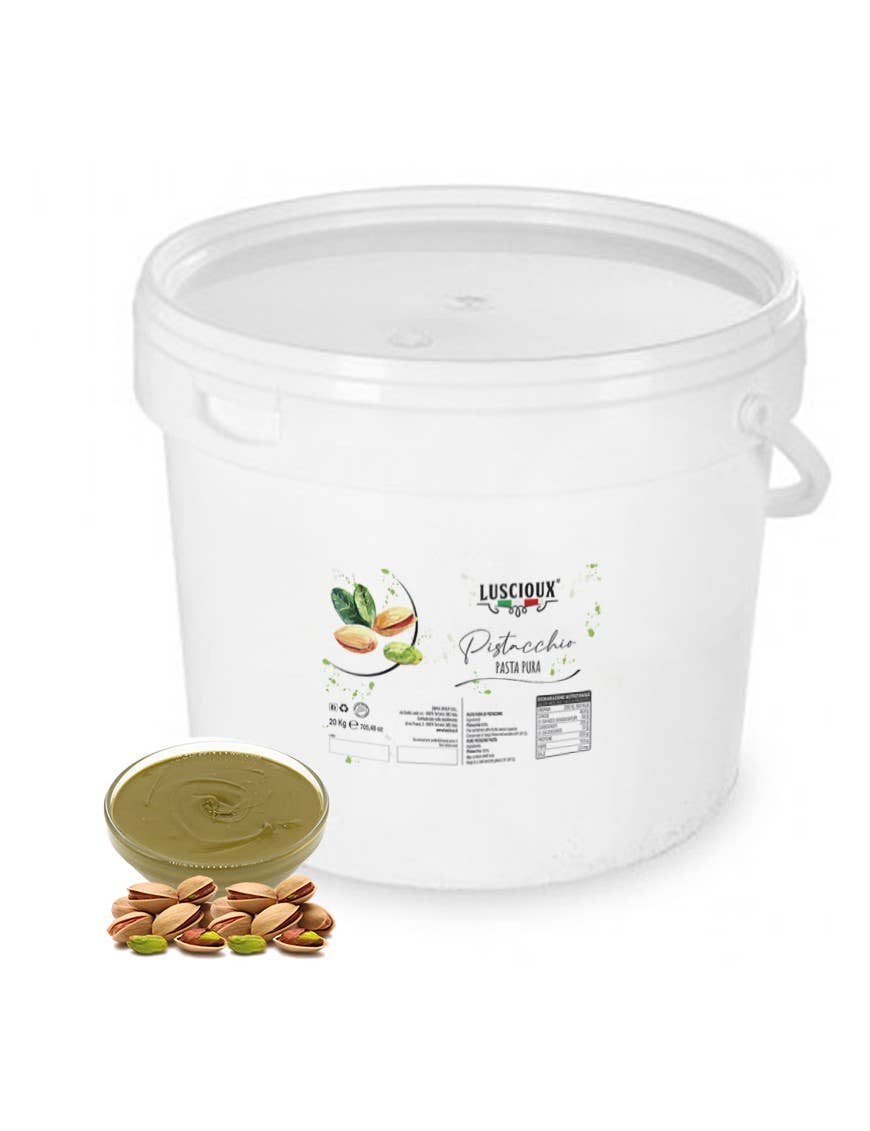 LUSCIOUX - OMNIA GROUP SRL - Wholesale Pasta - Pure Roasted Pistachio Paste 20Kg Bucket