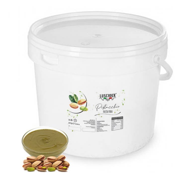 LUSCIOUX - OMNIA GROUP SRL - Wholesale Pasta - Pure Roasted Pistachio Paste 20Kg Bucket