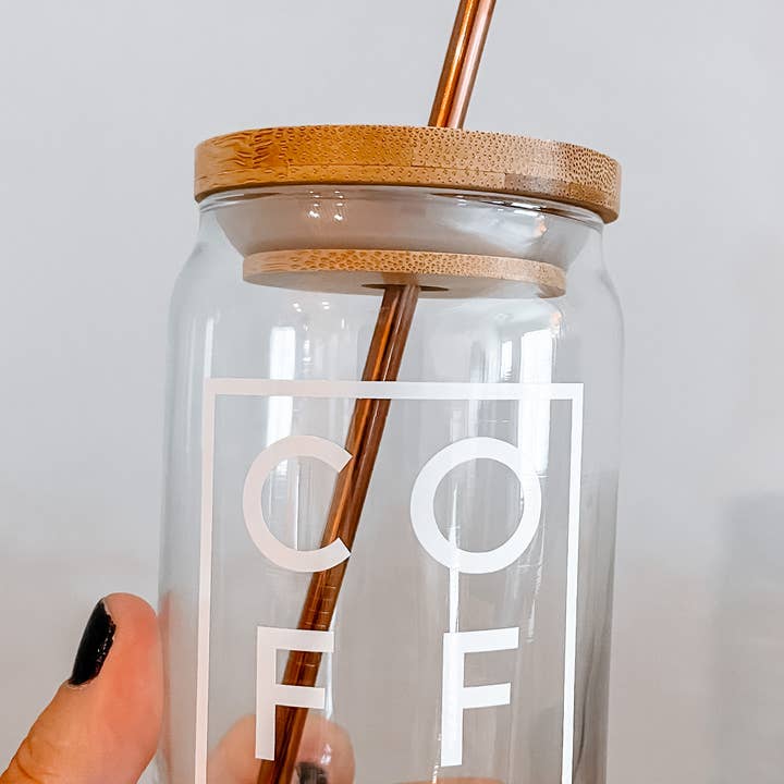 Wild Souls Co - Wholesale Drinking glass/cup - COFFEE Block Can Glass Mug2