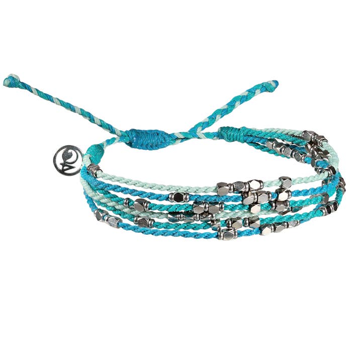 4ocean - Vente Bracelet de perles - Bracelet Guatemala Pacifico (paquet de 6) - Bleu Multi