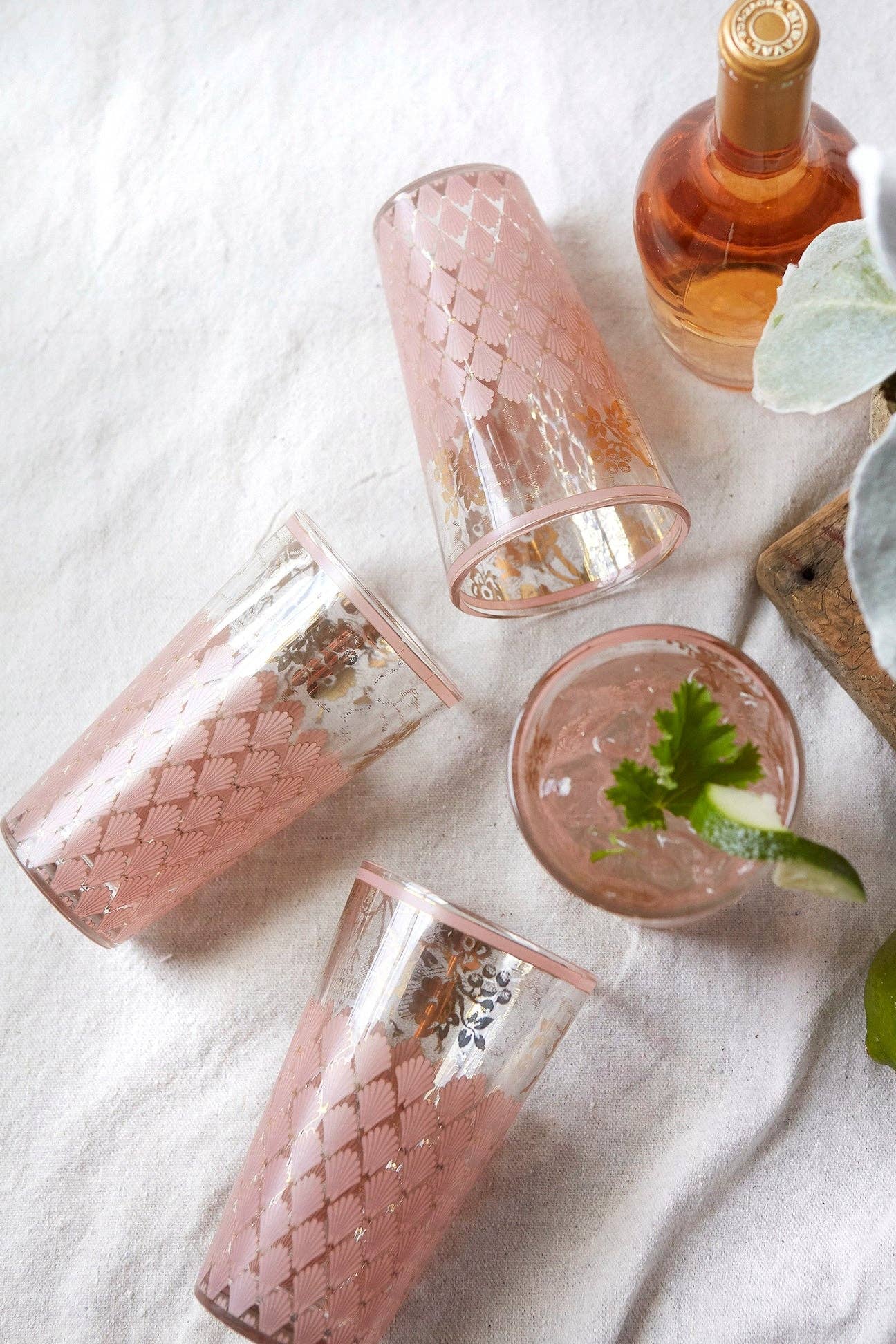 Patina Vie - Wholesale Cocktail/Liquor Glass - Patina Vie Naples Tall Glass, S/4