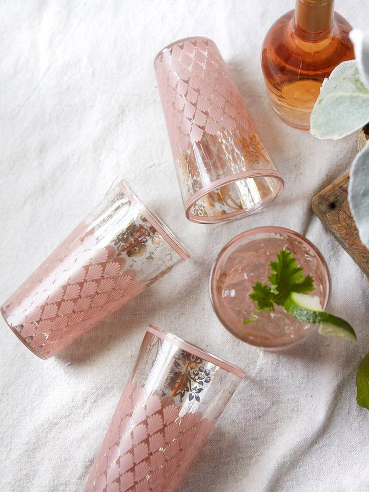 Patina Vie Naples Tall Glass, S/4 for wholesale by Patina Vie