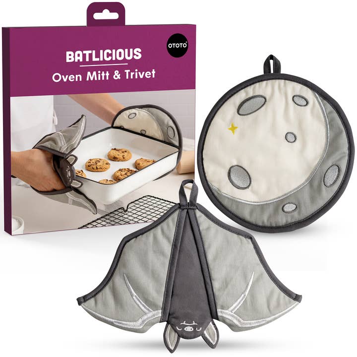 NEW BUNDLE Batlicious Oven Mitts and Pot Holders Set and other Purchase Wholesale oven mitt set. Free Returns & Net 60 Terms on Faire trending on Faire.