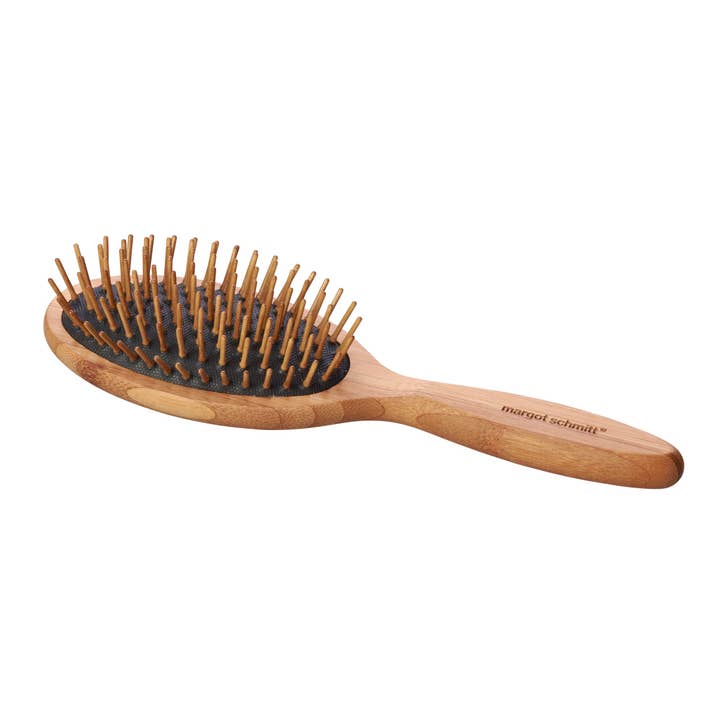 Brosse à cheveux en bambou, pneumatique, ovale pour la vente par Margot Schmitt