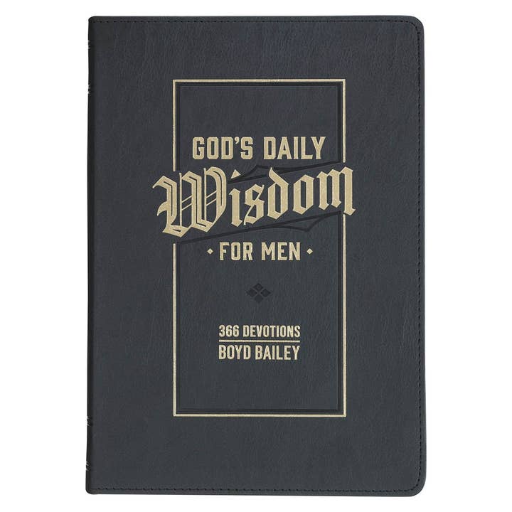 Devotional God's Daily Wisdom for Men Faux Leather for wholesale by Christian Art Gifts