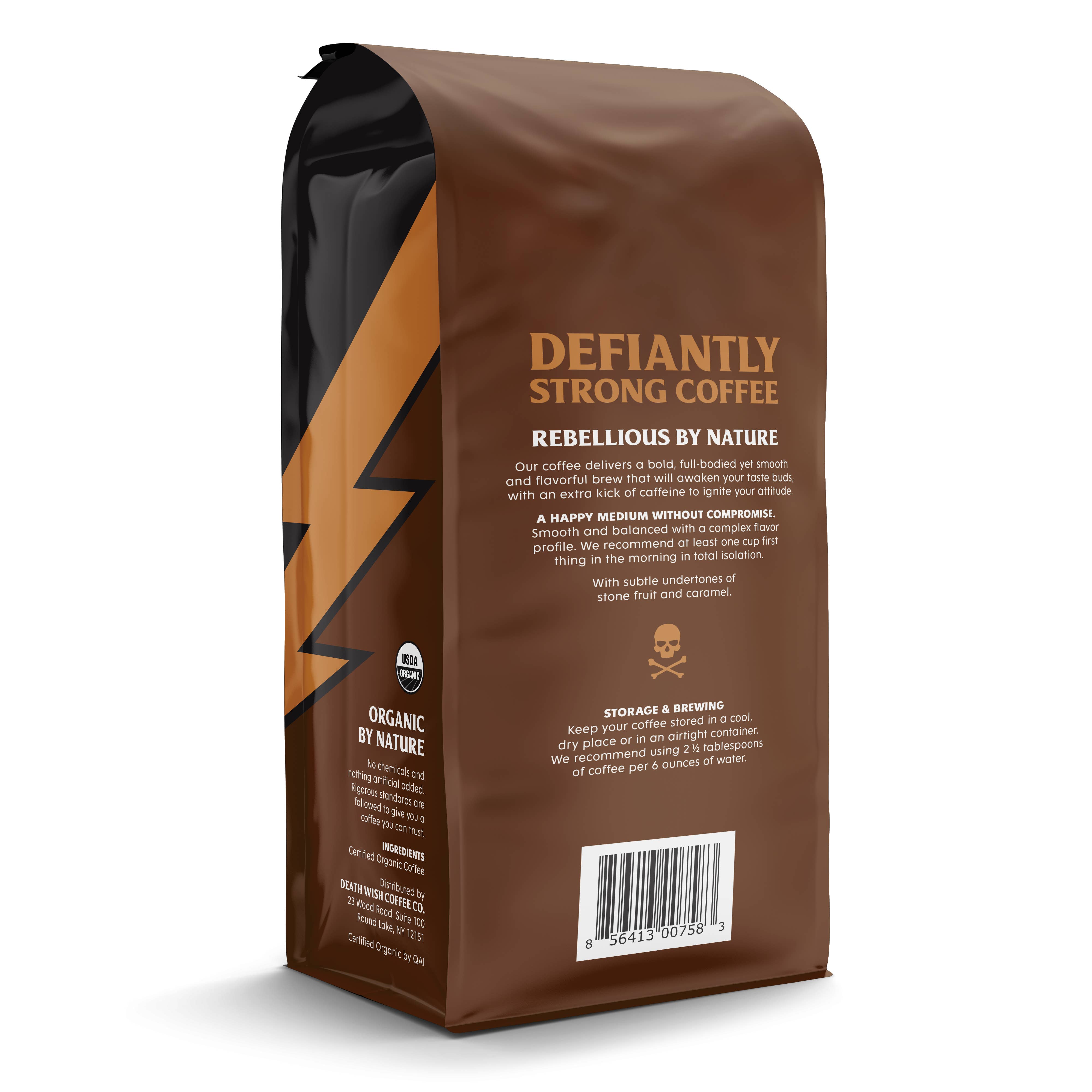 Death Wish Coffee - Wholesale Coffee Beans - Medium Roast Coffee - CASE OF 61