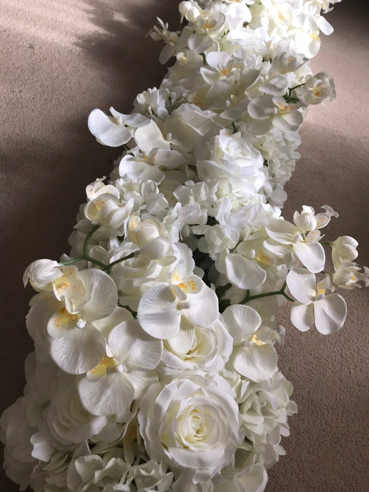 IVY CRUZ – wholesale Bunting/garland – Orchids Flower Garland, White Rose Flower Garland, Orchid7
