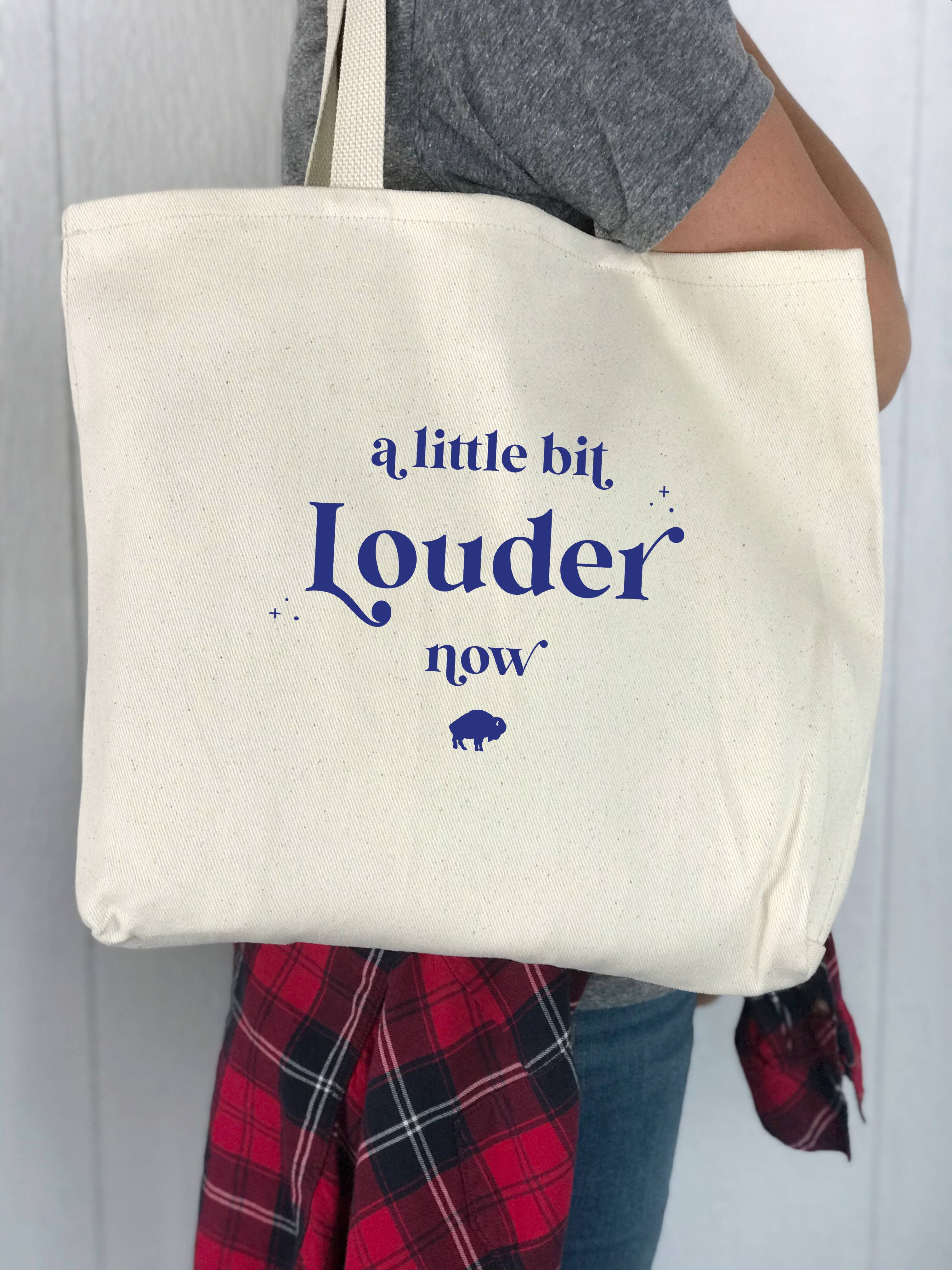 Perfect Day Print Co - Wholesale Tote Bag - Women's - Buffalo Bills NY Tote Bag - Little Bit Louder Now1