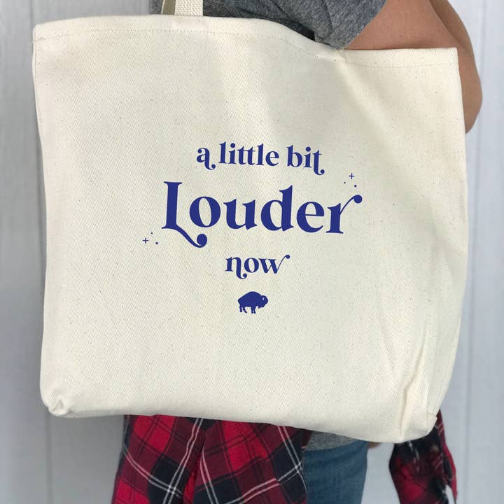 Perfect Day Print Co - Wholesale Tote Bag - Women's - Buffalo Bills NY Tote Bag - Little Bit Louder Now1