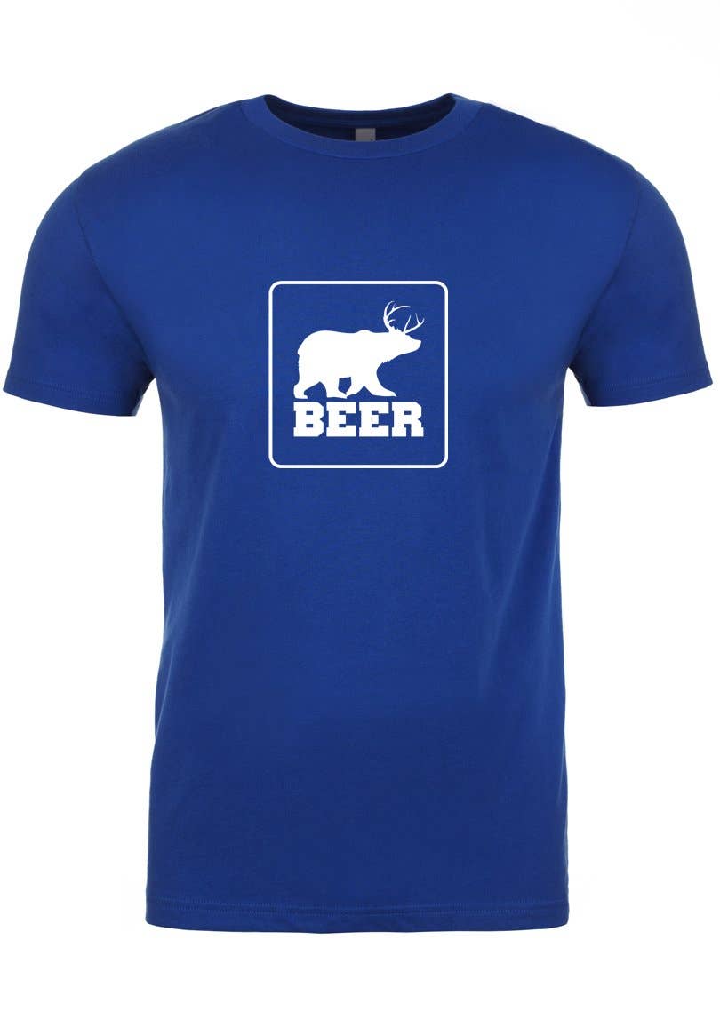 Wi-Wear – wholesale Screen printed t-shirt – unisex – Bear + Deer = Beer Unisex T-Shirt3