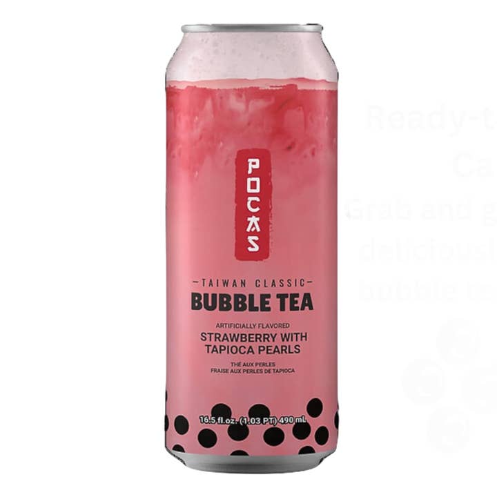 Pocas Bubble Tea Strawberry for wholesale by Cow Crack Wholesale