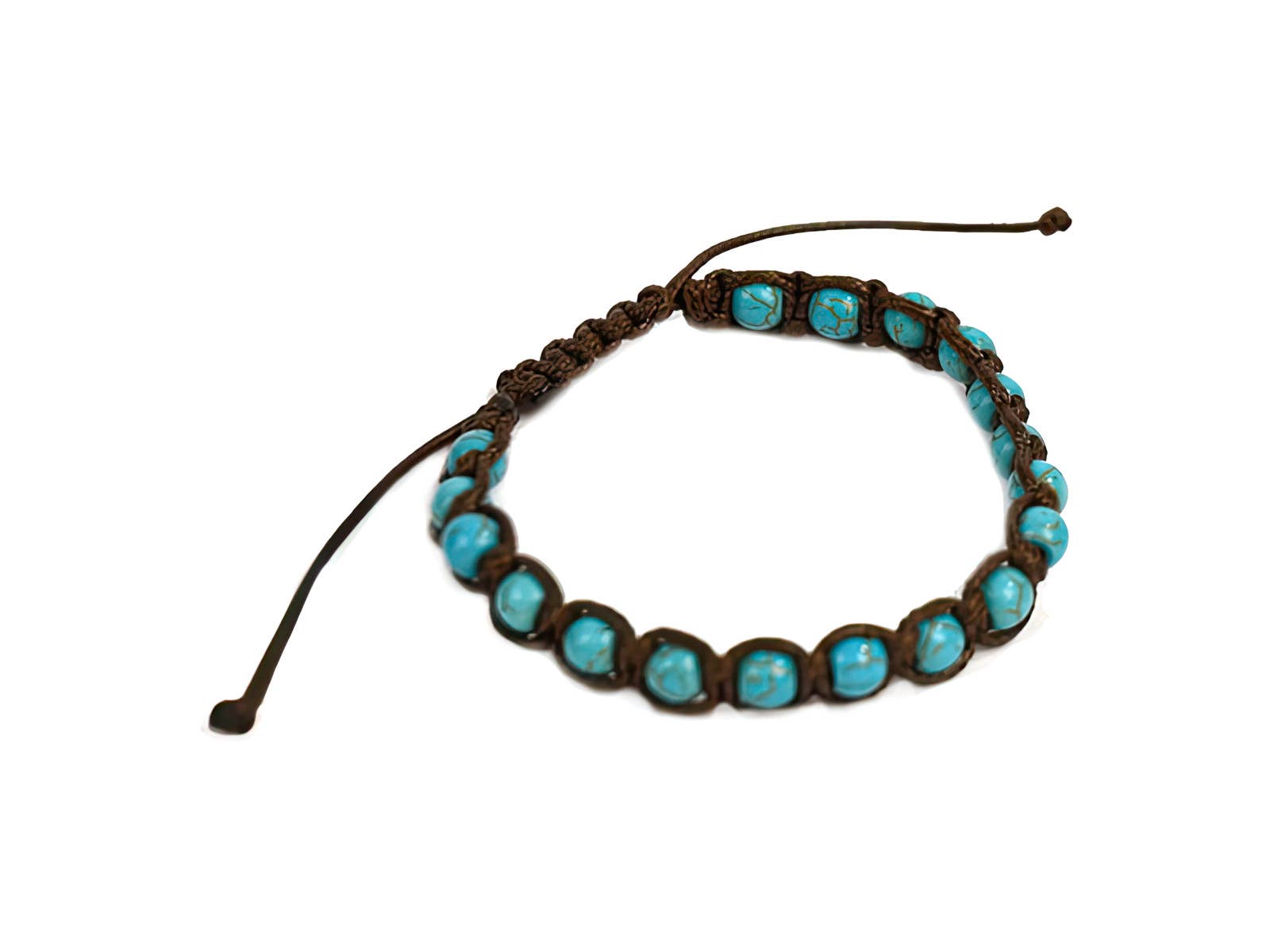 Gypsy Rose - Wholesale Beaded Bracelet - 6mm Howlite Bead Macrame Bracelet1