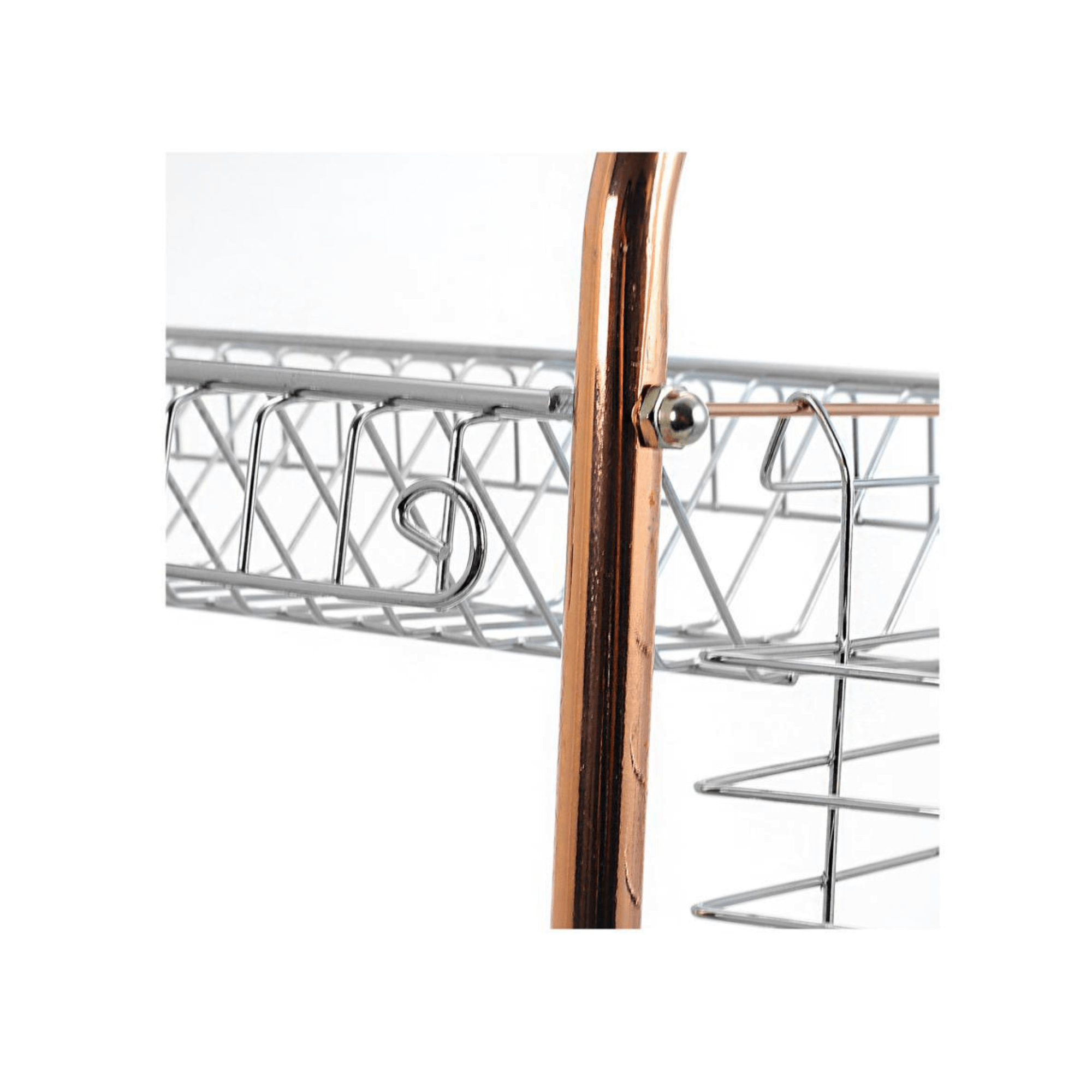 JupiterGear Home – Tapete/escorredor de loiça por atacado – Suporte para pratos em forma de R cromado de 2 níveis Better Chef 16"5