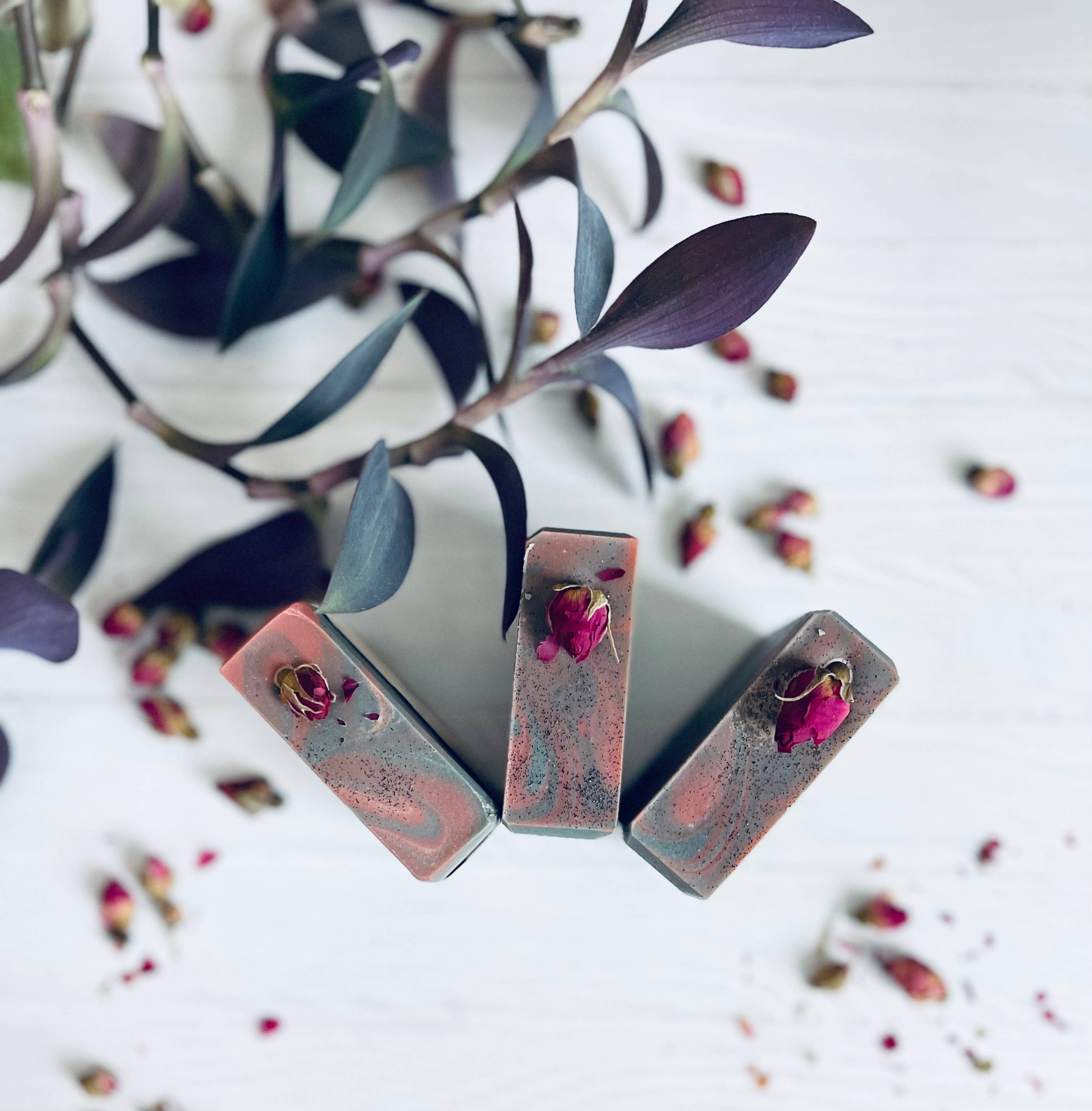 Suds and Sage - Vente Pains de savon - Rose de Minuit - Édition Limitée2