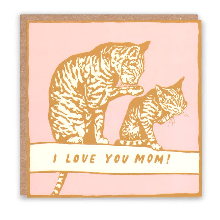 Cat Card for Mom for wholesale by Sarah Landwehr