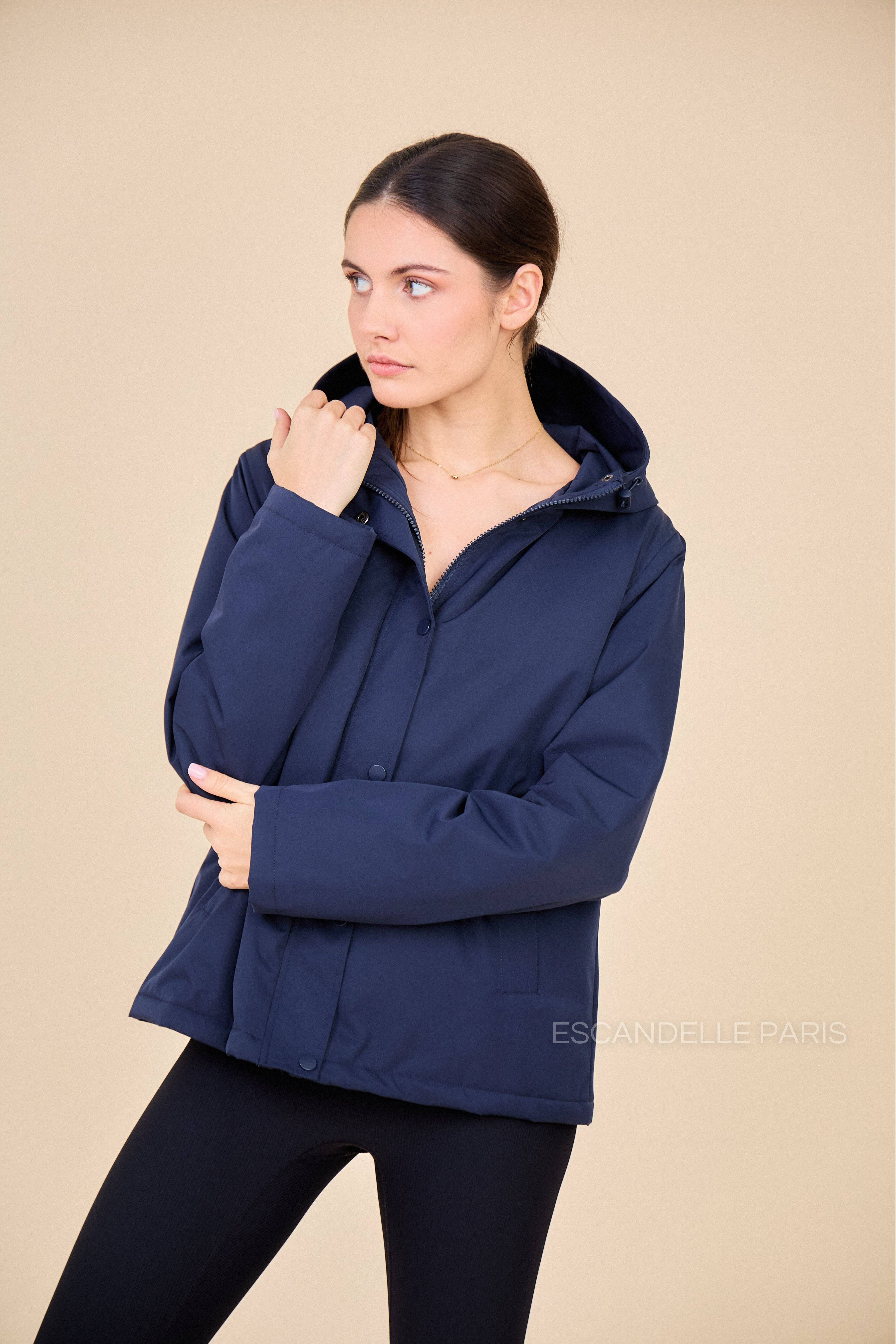 Escandelle Paris - Vente Coupe-vent – femme - Parka Courte Imperméable Doublure Matelassée3