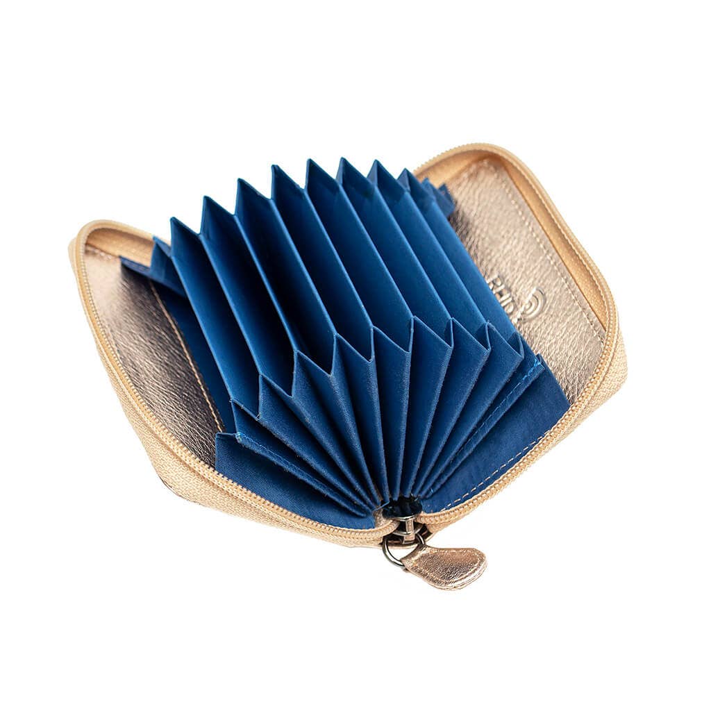 PRIMEHIDE - Wholesale Card Holder - Unisex - Concertina Leather RFID Credit Card Holder - 78051