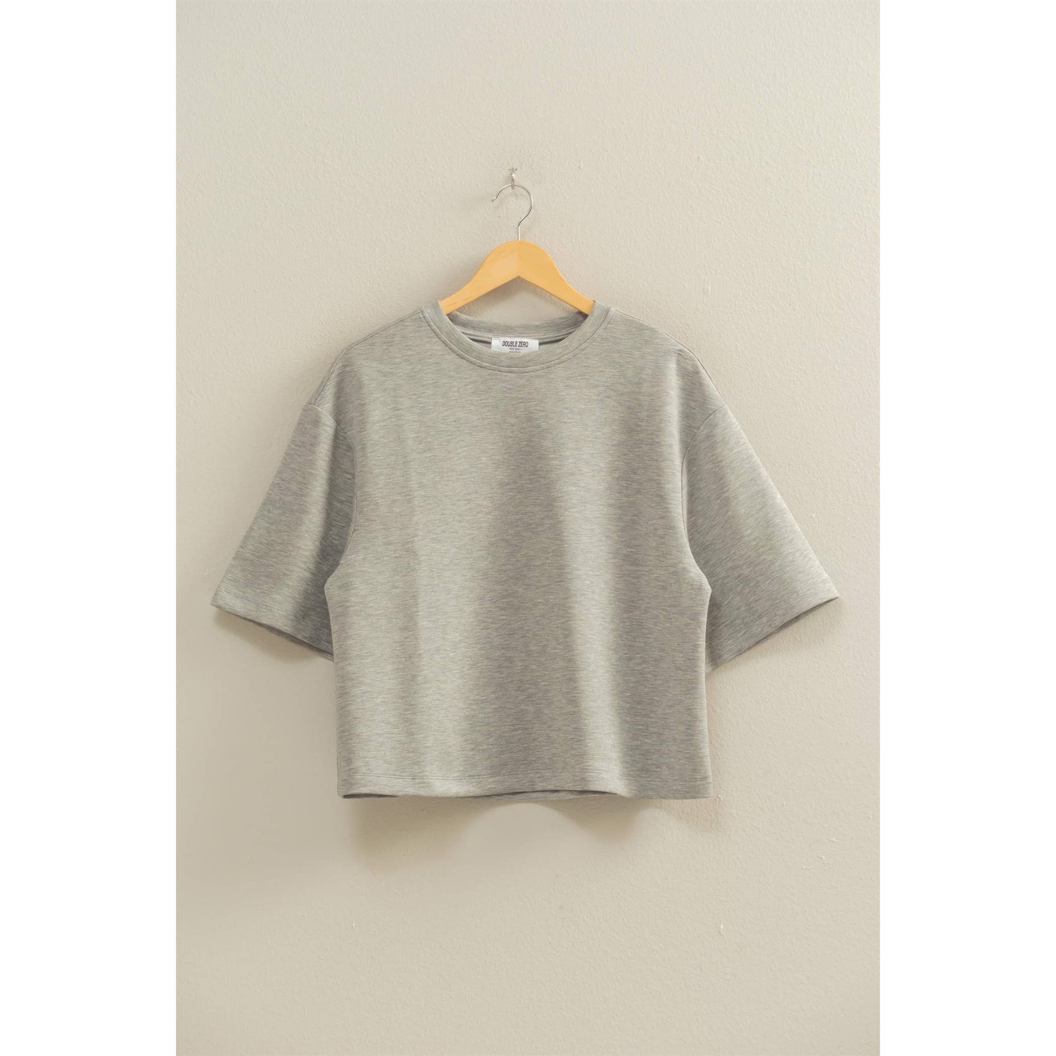 HYFVE - Wholesale Shirt - Women's - Double Knit Drop Shoulder Everyday Basic Top2